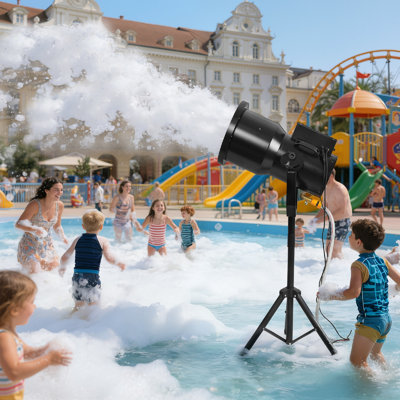 Machine à mousse pour la fête, machine à mousse à bulles de 300 W pour le jardin, la piscine, l'intérieur, les anniversaires, les célébrations et les événements dans la cour