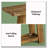 Narrow Sofa Table,Two-Tier Console Table