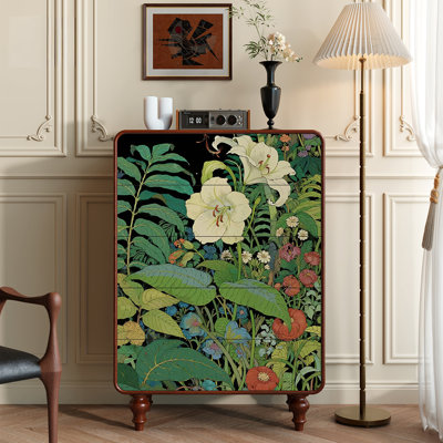 Commode à cinq tiroirs Floral