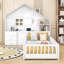 Lit maison avec 2 tiroirs, tablettes, prises et port USB-4216766