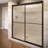Deluxe 59'' - W x 71.5'' H Bypass Door Framed Shower Door with-47823690-57433229