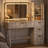 47.2' W Makeup Vanity