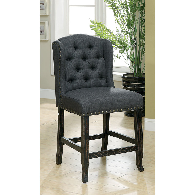 Adler 25.25" Counter Stool, Dark Gray