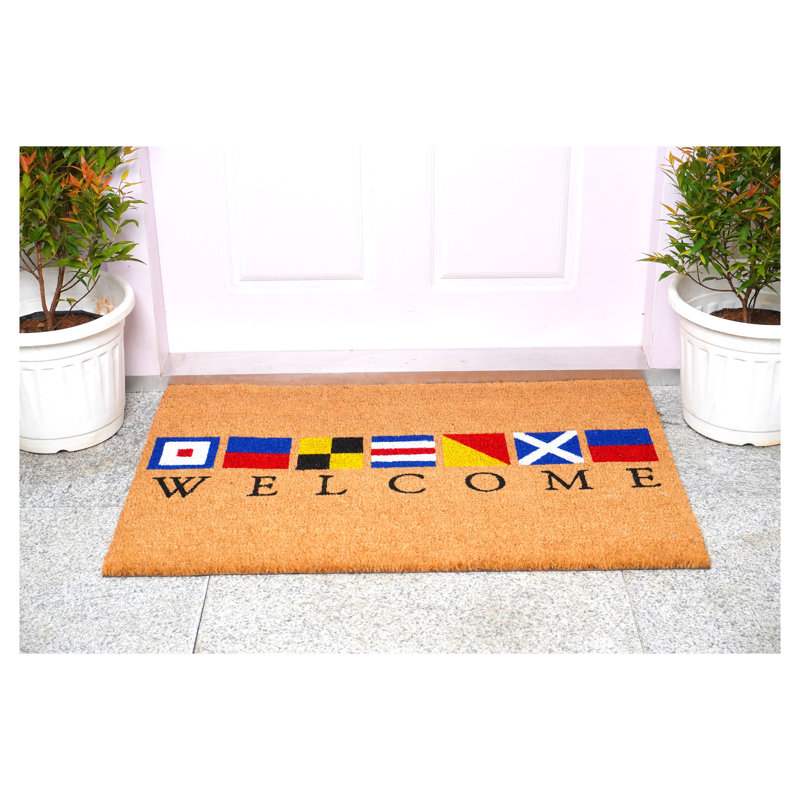 Broderic Non-Slip Outdoor Doormat, Rectangle 2'5" x 1'5"
