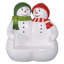 Banc sculpté bonhomme de neige Poudre Pals