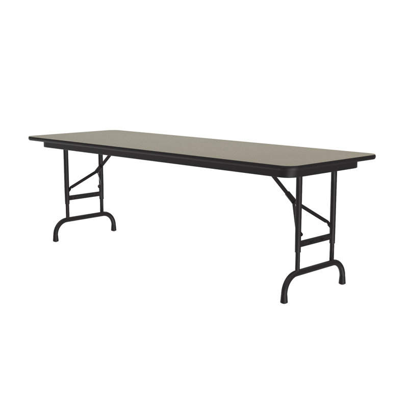 Table pliante rectangulaire réglable, Sable Savannah, 32" H x 96" W x 36" D