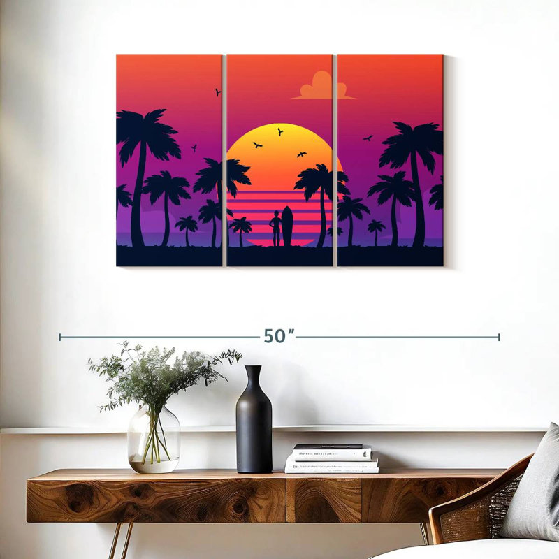 Gillard Neon Sunset, 24" H x 38" W