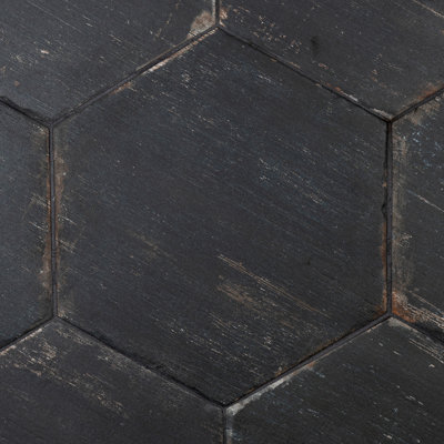 Retro Hex 14" x 16" Porcelain Wood Look Wall & Floor Tile