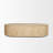 Elara Ribbed Oblong Travertine Coffee Table