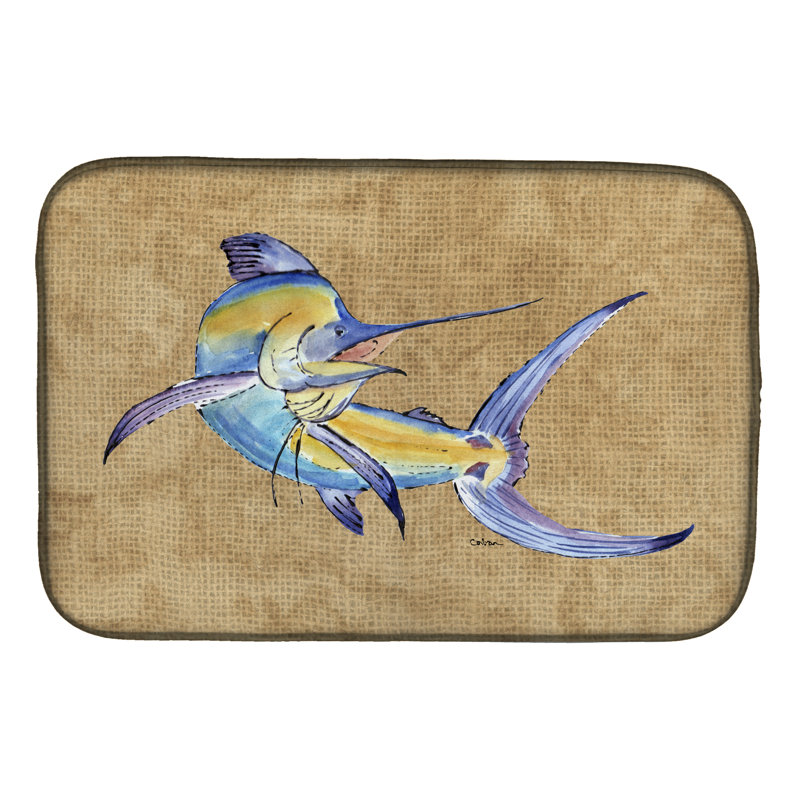 Tapis de séchage marlin, Brun