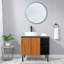Ensemble de meuble-lavabo simple 32 po brun moderne