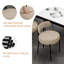 Chaises d'appoint rembourrées avec structure en fer-380601325