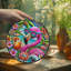 Panneau de vitrail FlamingoEnjoysTropical-1741522719