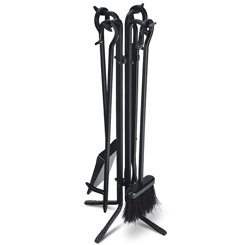 Beau Iron Fireplace Tool Set