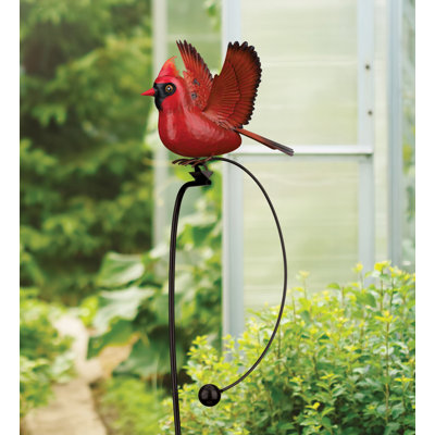 Piquet de jardin statuaire en métal fabriqué à la main