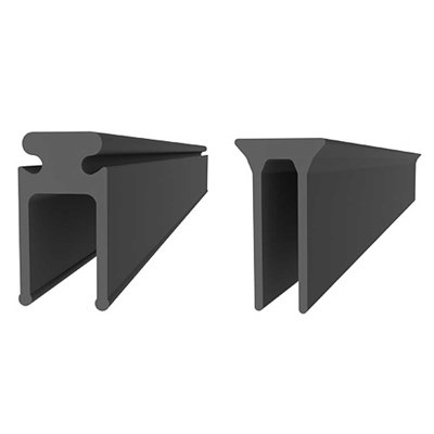 2-Pack 37.5-in Black Storm Door Sweep