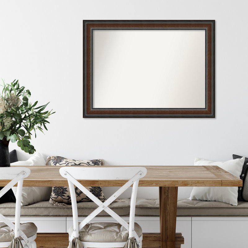 Halcott Solid Wood Rectangle Wall Mirror, 35" H x 26" W