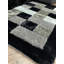 Tapis noir / gris touffeté à la main Lonan-1108887562