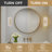 2-Light Gold Wall Sconce With Textured Clear Floral Glass Shades-1393488358