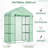 56" X 29" X 77" Walk-In Greenhouse, Garden Hot House With 3 Tier Shleves, Roll-Up Door And PE Cover, Green-123051961-123051963