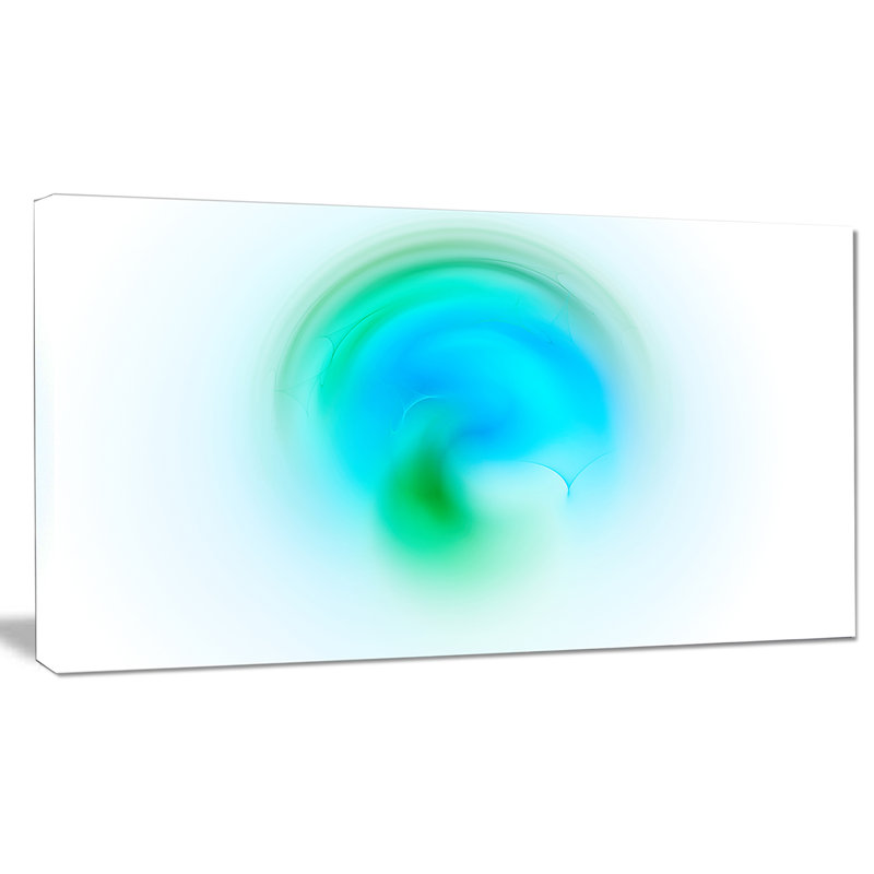 « green lumineuse misty sphere », impression sur toile tendue, H 16 po x l 32 po x P 1 po
