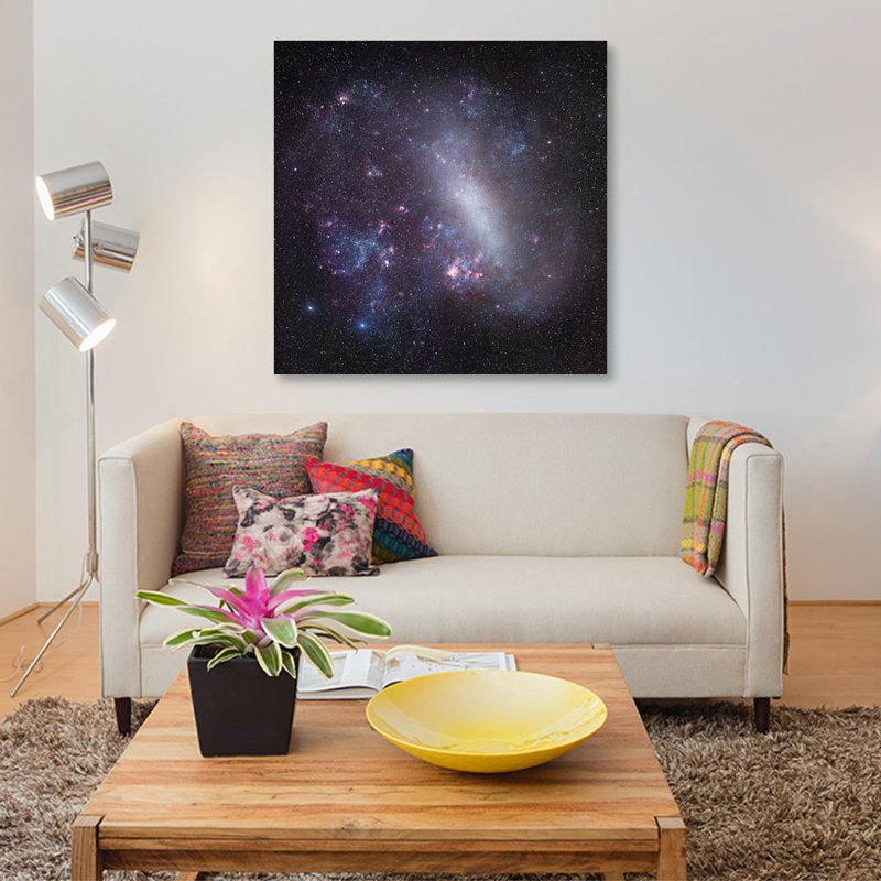 «Large Magellanic Cloud Mosaic», impression sur toile, H 12 po x l 12 po x P 0,75 po, Toile tendue, Pas de tapis