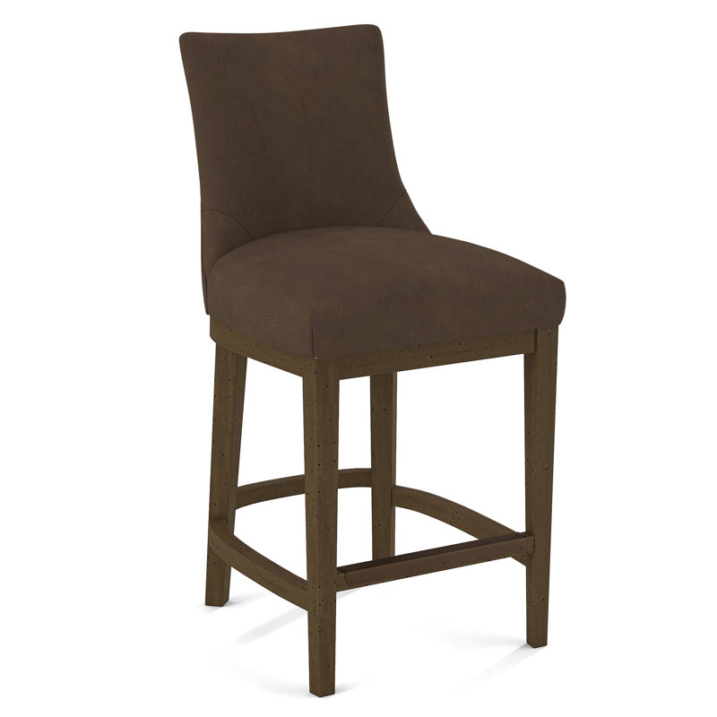 Upholstered Stool, Evolution Caribou, Black