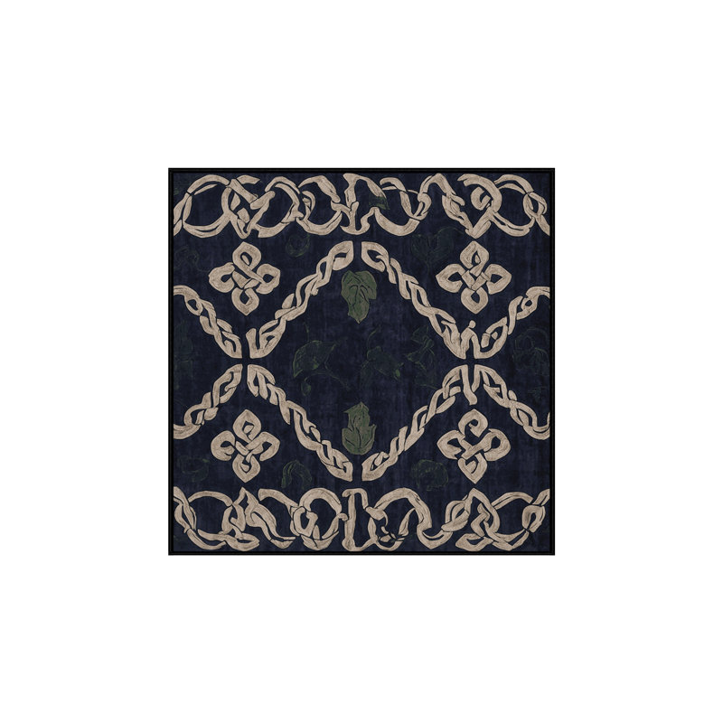 Machine Washable Gray Area Rug, Square 7'
