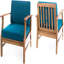 Ensemble de 2 chaises club Perla, bleu-1291002819