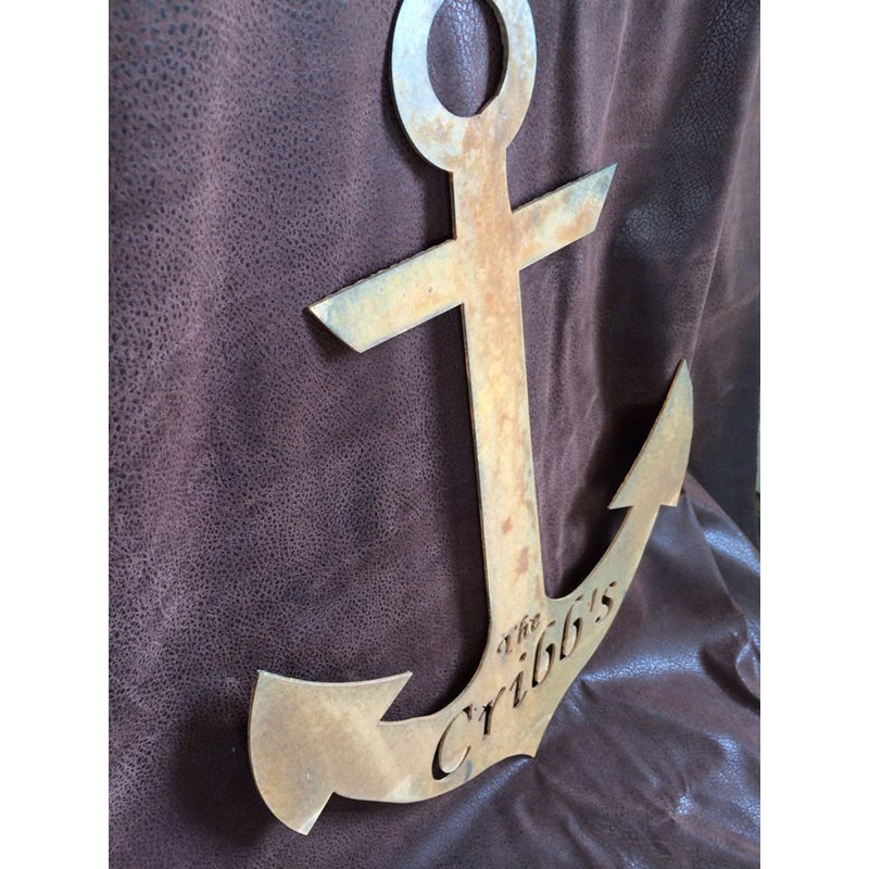 Handmade Coastal Transportation Wall Decor on Metal, Rust, Yes