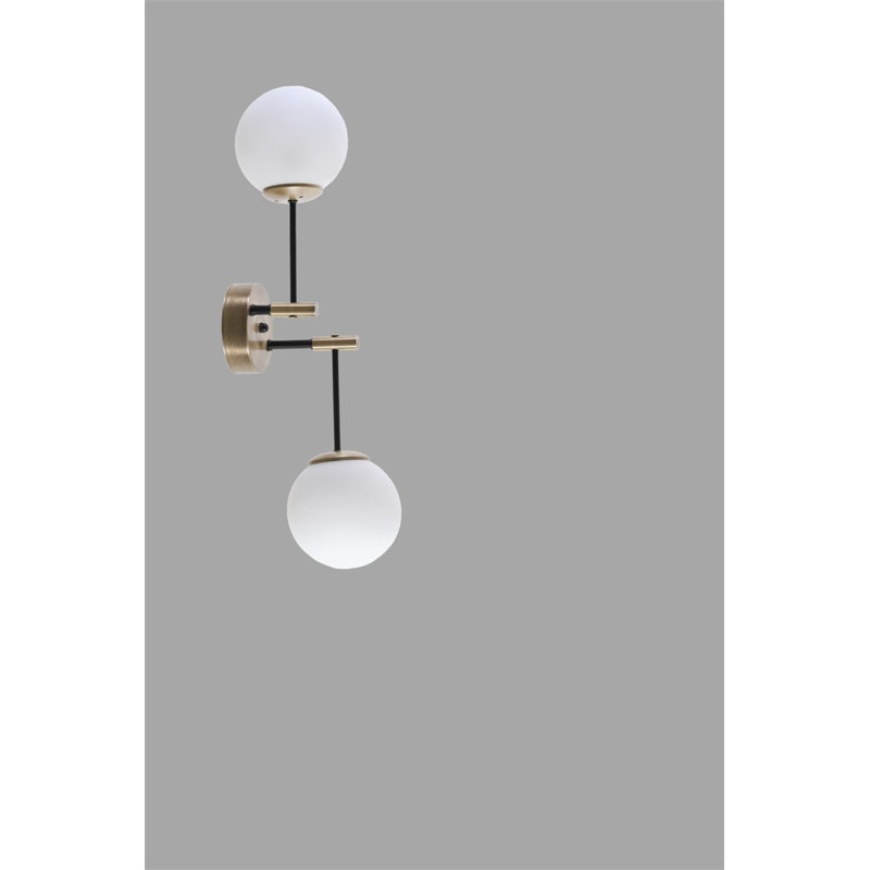 Lampe murale style scandinave, 100% métal, 27,6 po x 8,0 po x 27,6 po | Peinture séchée au four, revêtement en culot, douille E27 (40 W maximum) | Finition blanche élégante, parfaite pour la décoration intérieure moderne et l'éclairage ambiant
