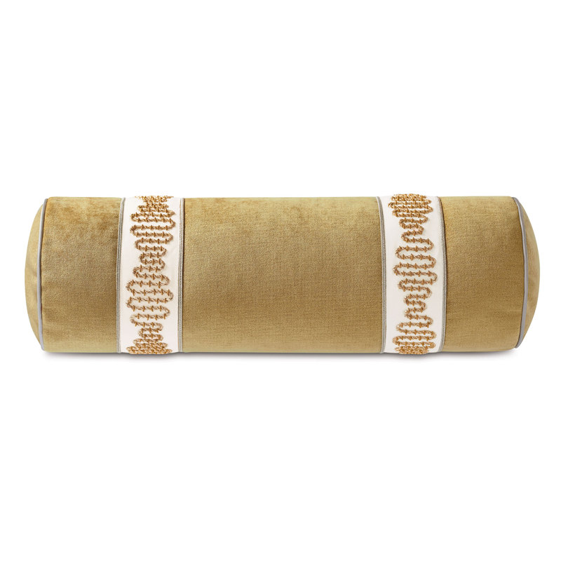 Marceau Velvet Bolster Pillow Cover & Insert