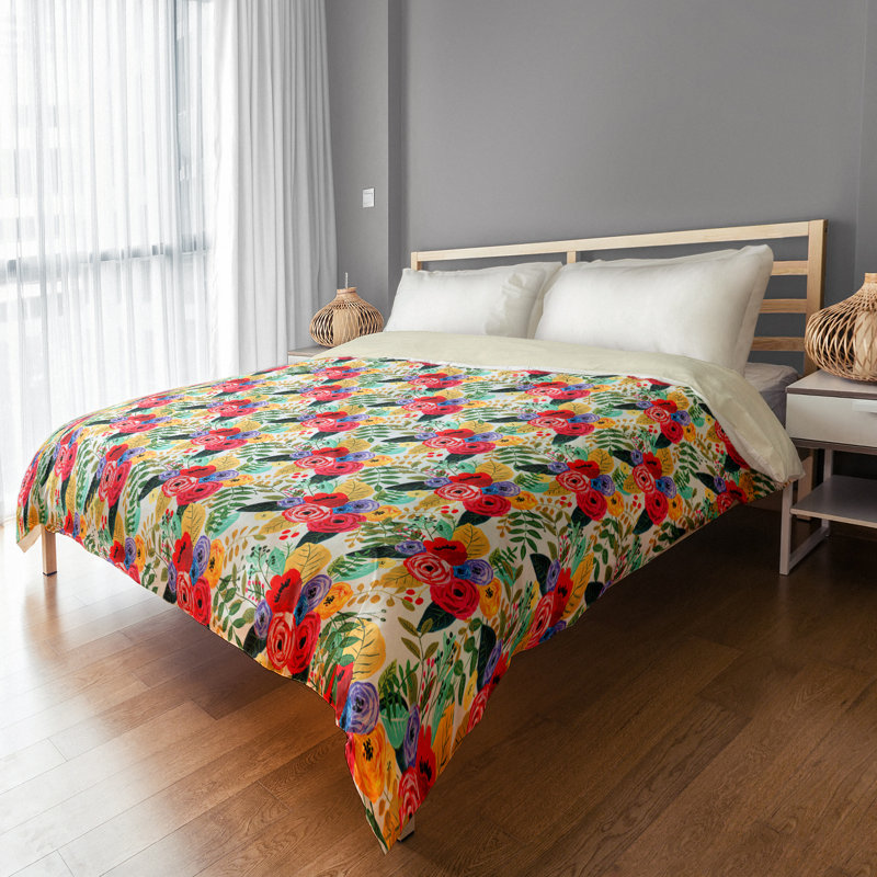 Floral Duvet Cover, Queen Duvet Cover