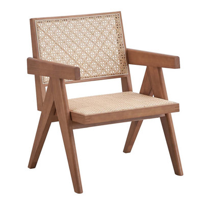 Velentina Accent Chair, Rattan & Natural Finish