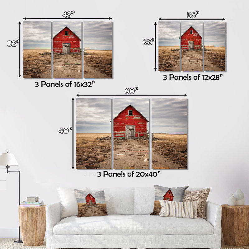Canada Canada Charm I sur toile, ensemble de 3 pièces, H 28 po x l 36 po x P 1 po