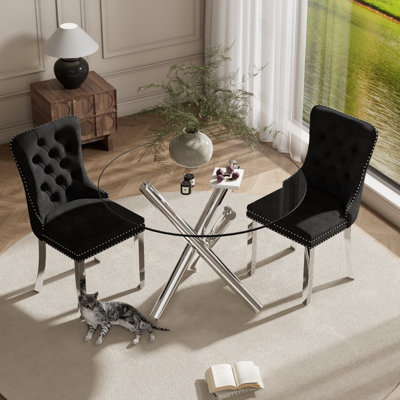 3-Piece Round Three Legs Dining Set