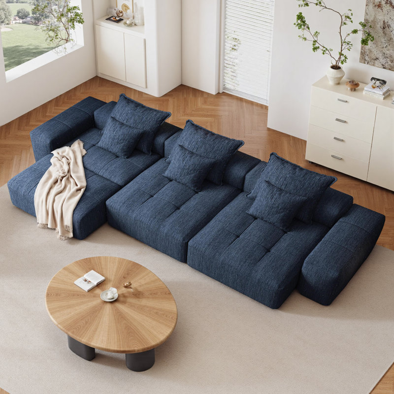 Canapé modulaire avec repose-pieds Boneless