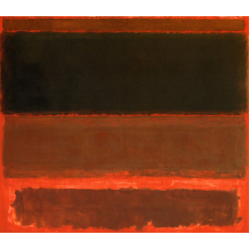 Quatre Darks en rouge, 1958, H 15 po x l 17 po