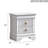Verona Nightstand  Pearl White