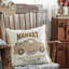 Coussin réversible en coton Pumpkin Bounty