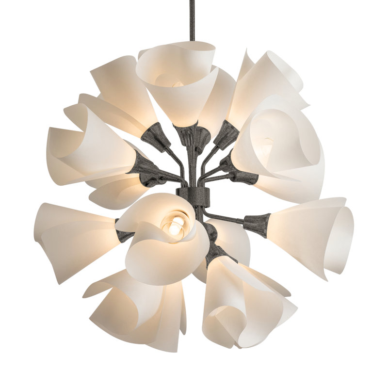 Mobius 16 - Light Sputnik Sphere Chandelier, Natural Iron