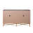 4-Door Wood Cabinet - Dark Natural