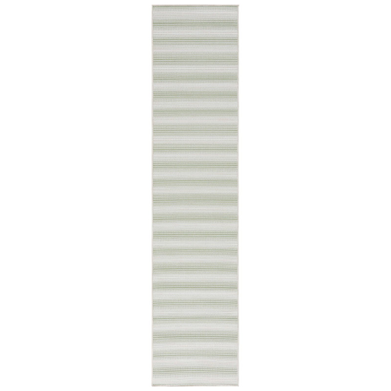 Tapis intérieur / extérieur Trigg Olive / Ivoire, Tapis de couloir 2 pi x 9 pi