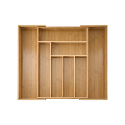 Adjustable Cutlery Drawer Organiser with 8 Compartments