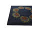Tapis carré bleu marine Myrick