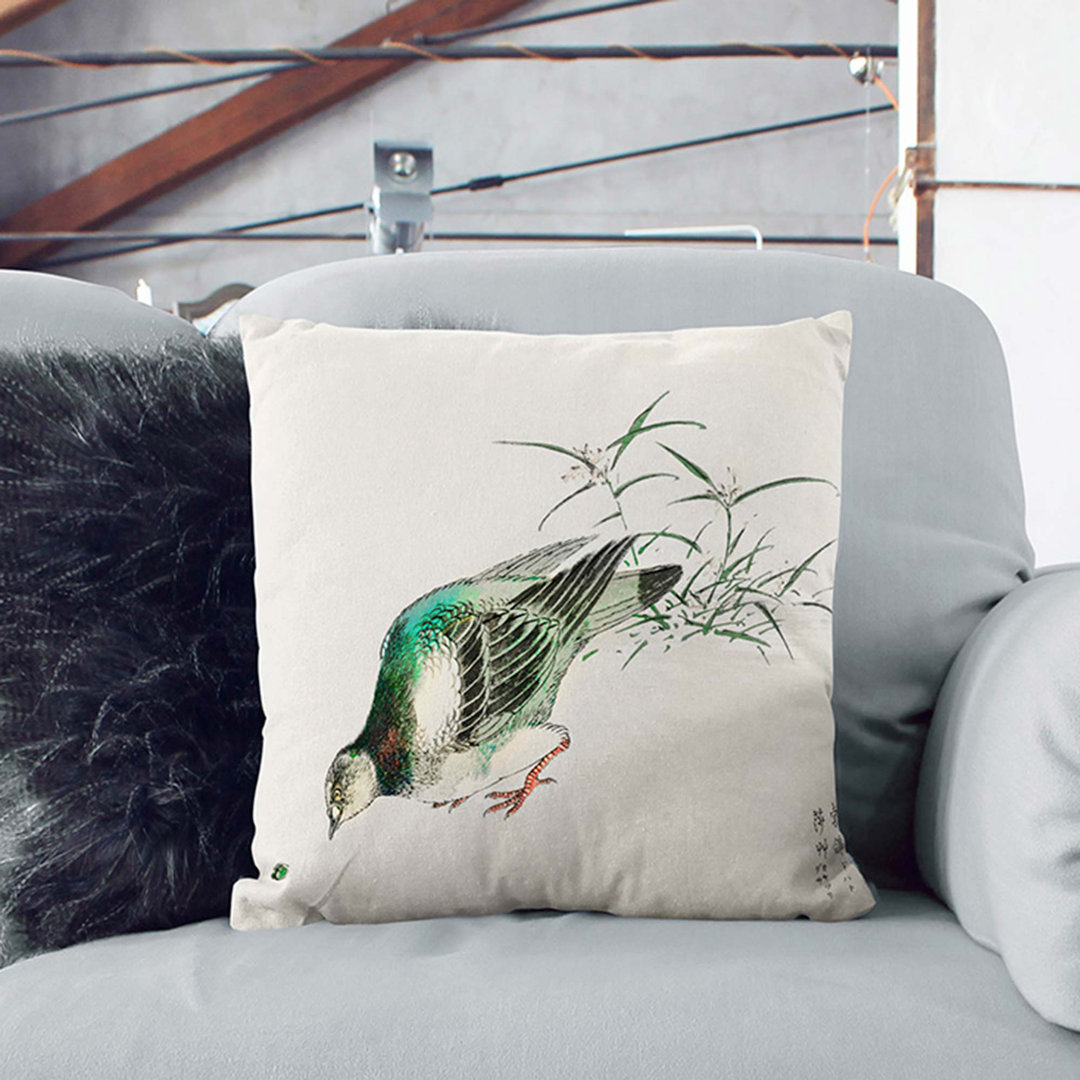 Eastern Turtle Dove by Numata Kashu Cushion with Filling
