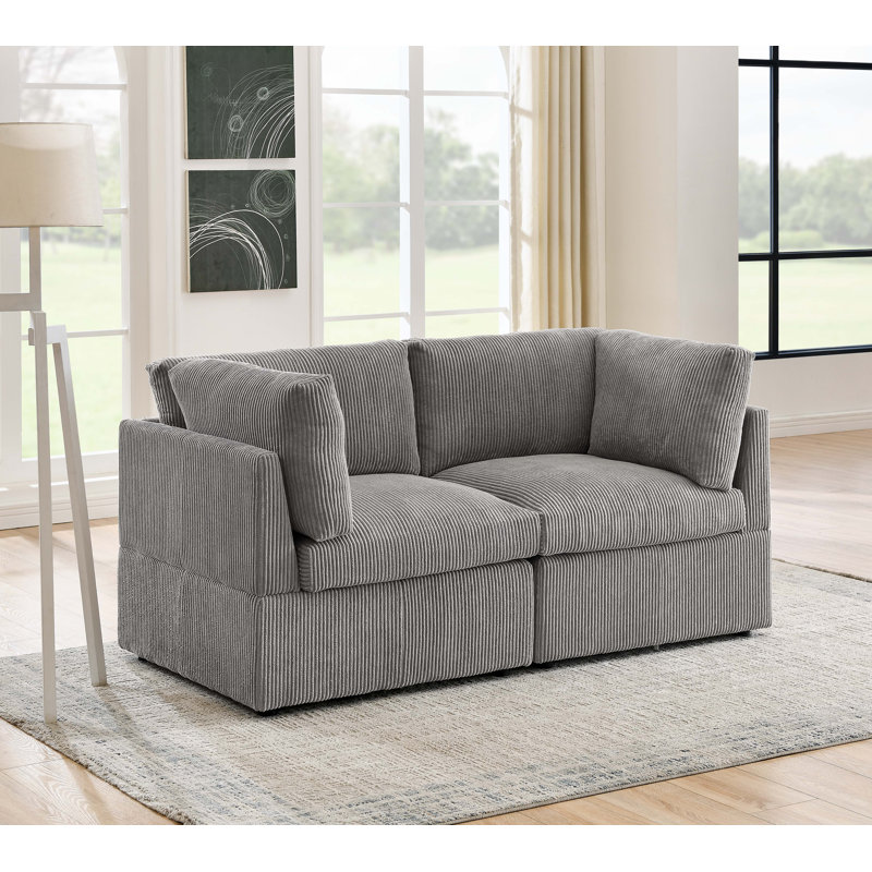 Causeuse Faymill, Gris clair