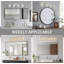 Luminaire de meuble-lavabo Modern Farmhouse avec détails en cristal, finition nickel brossé, luminaire à 4 lumières pour miroir, installation flexible, base d'ampoule E26