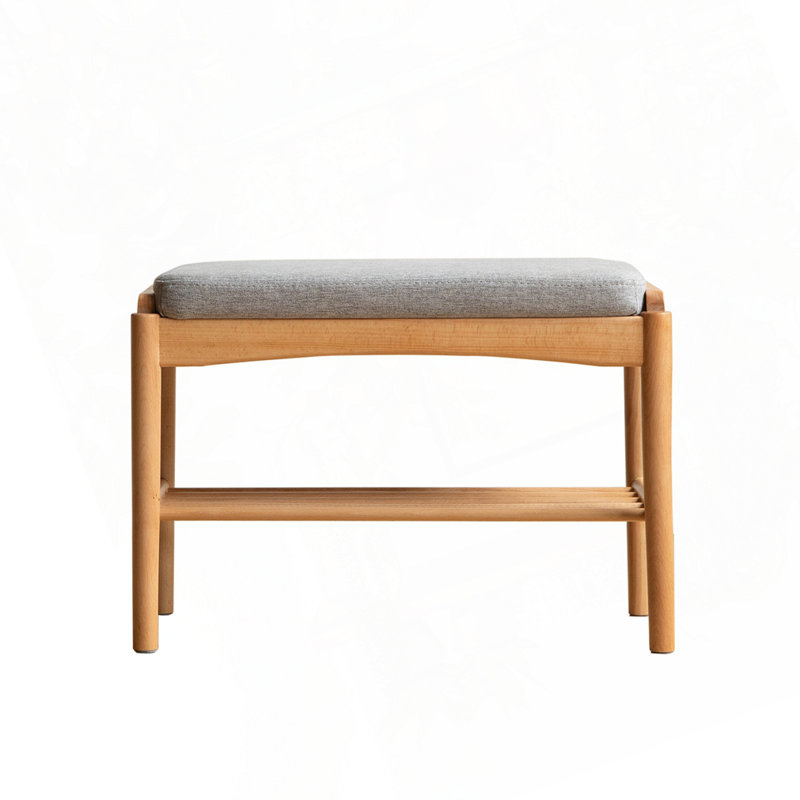 Banc de rangement avec coussin Mid-Century, Oak