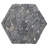 Gray Flat Honeycomb Pebble Mosaic 9.84”x11.81”